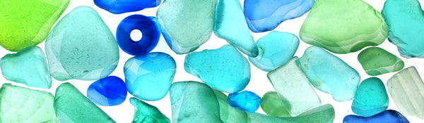 Blue Green Beach Glass